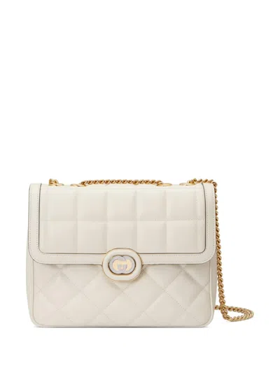 Gucci Small Deco Shoulder Bag In White