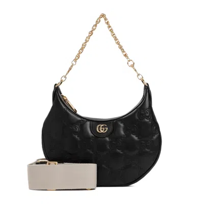 Gucci Matelasse Leather Handbag In Black