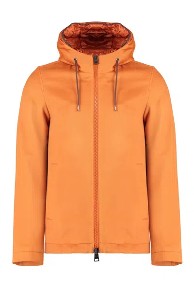 Herno Cashmere Jacket In Orange