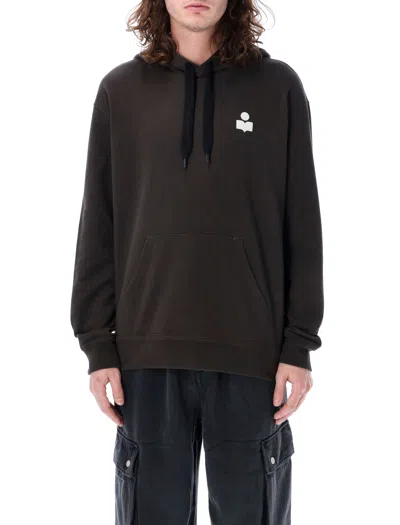 Isabel Marant Matte Logo Hoodie In Black