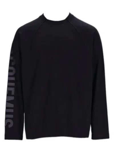 Jacquemus Black Les Classiques 'le T-shirt Typo Manchés Longue' Long Sleeve T-shirt