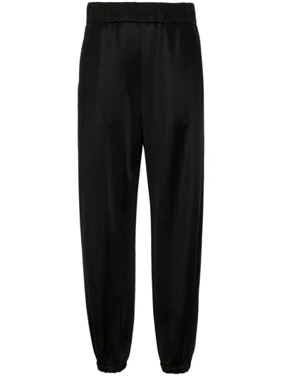 Jil Sander High-waisted Trousers In Black