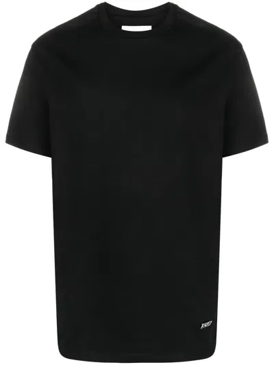 Jil Sander Cotton Crew-neck T-shirt In Black