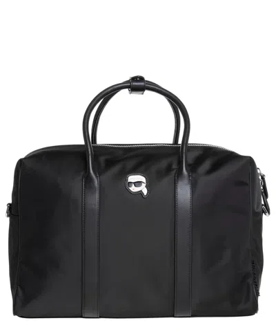 Karl Lagerfeld Karlito Black Travel Handbag