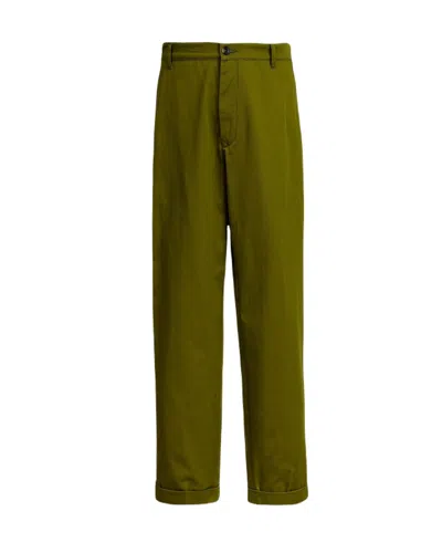 Kenzo Classic Fit Pants In Brown