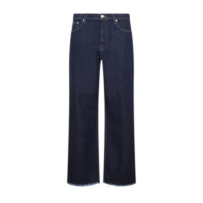 Lanvin 5 Pockets Tailored Denim Trousers Jeans In Navy Blue