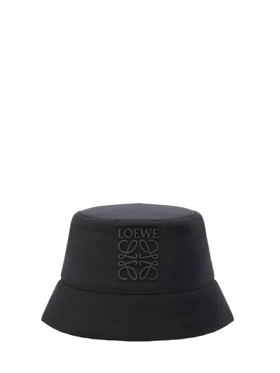 Loewe Logo Patch Bucket Hat In Black