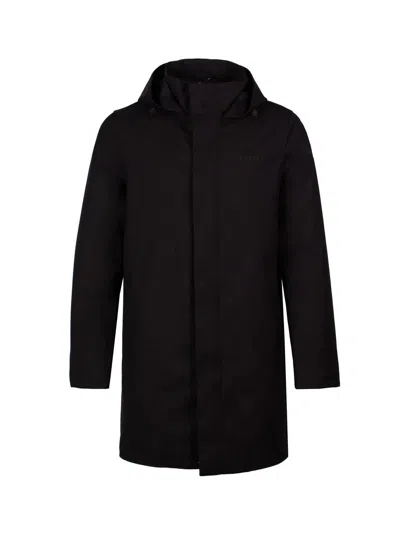 Mackage Concealed-fastening Hooded Jacket In Black