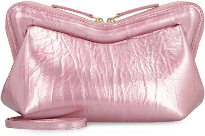 Mansur Gavriel Mini M Frame Leather Bag In Pink