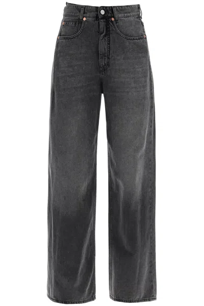 Mm6 Maison Margiela Hybrid Panel Jeans With Seven In Black