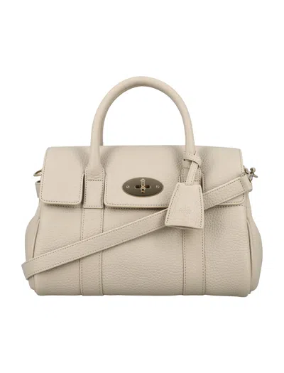 Mulberry Small Bayswater Satchel Hg In White