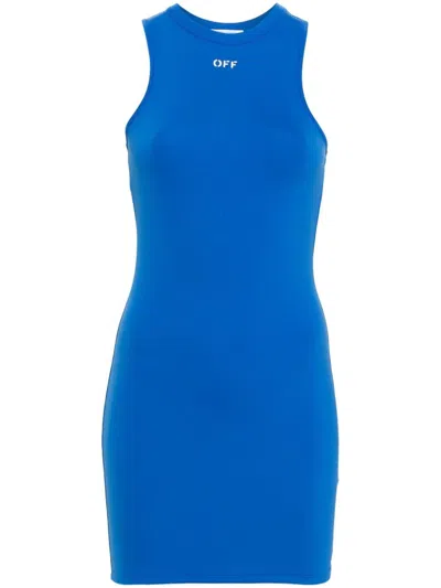 Off-white Dress  Woman Color Blue