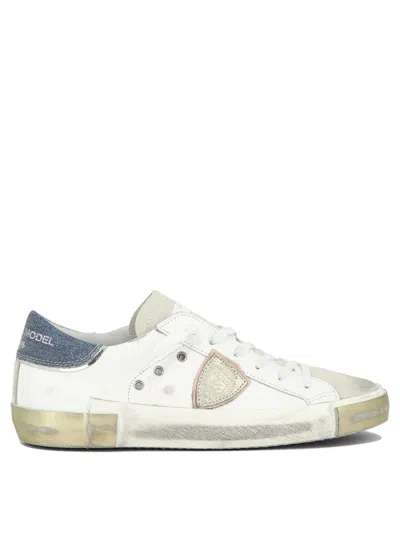 Philippe Model Paris Prsx Leather Sneakers In White