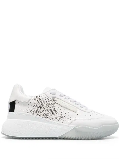 Stella Mccartney Perforated-detail Sneakers In White