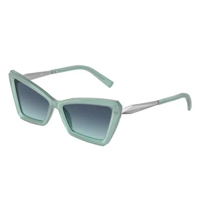 Tiffany & Co Gradient Acetate Cat-eye Sunglasses In Navy