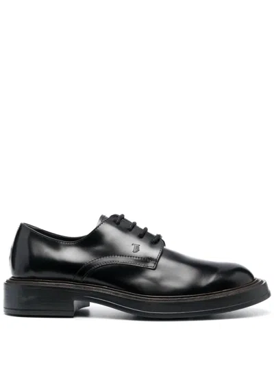 Tod's Leather Lace-up In Black