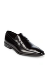 VERSACE Leather Penny Loafers,0400092600259
