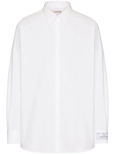 Valentino Cotton Shirt For Men In White
