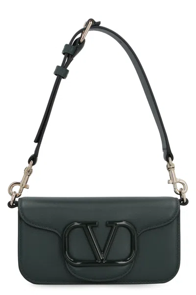 Valentino Garavani Green Leather Mini Crossbody Handbag For Men