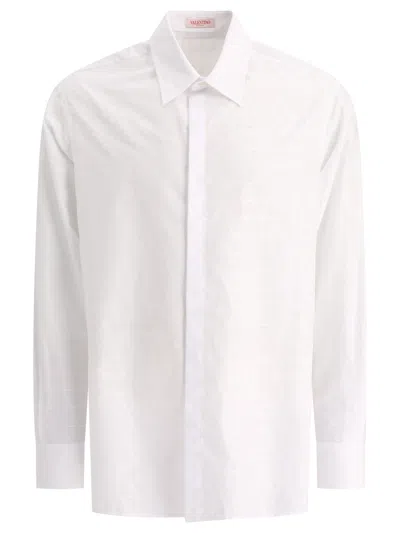 Valentino White Long-sleeve Cotton Shirt