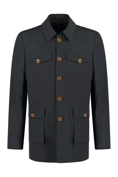 Vivienne Westwood Long Sleeved Buttoned Jacket In Black