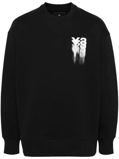 Y-3 Gfx Sweatshirt Aus Bio-baumwolle In Black