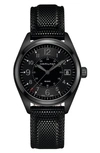 HAMILTON HAMILTON KHAKI FIELD SILICONE STRAP WATCH, 40MM,H68401735