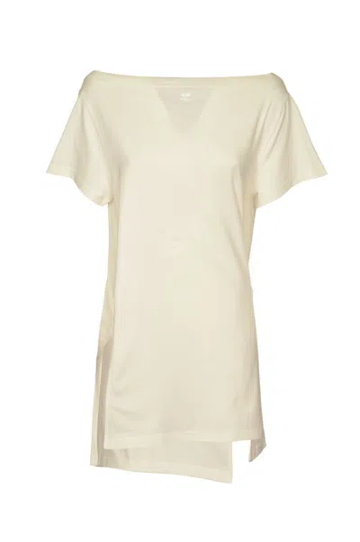 Courrèges Cotton Jersey Mini Dress In Heritage White