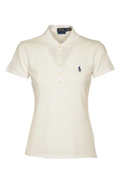 Polo Ralph Lauren Logo-embroidered Polo Shirt In White