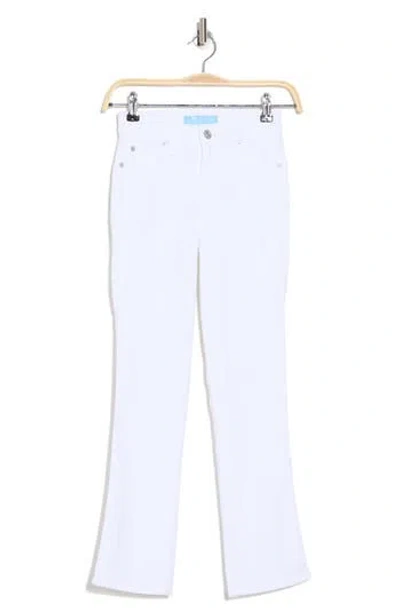 7 For All Mankind Kimmie Crop Straight Leg Jeans In Clean White