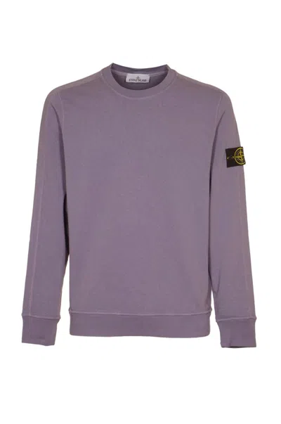 Stone Island Sweaters In Lavender