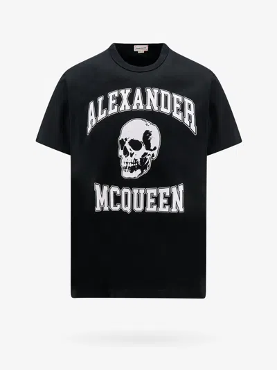 Alexander Mcqueen Man T-shirt Man Black T-shirts