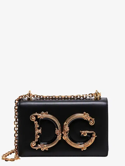 Dolce & Gabbana Woman Dg Girls Woman Black Shoulder Bags