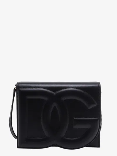 Dolce & Gabbana Woman Logo Woman Black Shoulder Bags