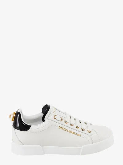 Dolce & Gabbana Woman Portofino Woman White Sneakers