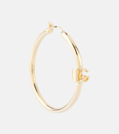 Dolce & Gabbana Dg Hoop Earrings In Gold