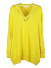 Givenchy Pearl Embellished Sweater In Giallo