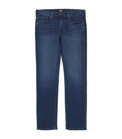 Paige Normandie Straight Jeans In Navy