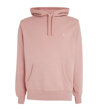 Polo Ralph Lauren Cotton Polo Pony Hoodie In Pink