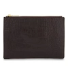 WHISTLES Croc-embossed small leather pouch