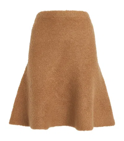 Fabiana Filippi Cashmere-blend Mini Skirt In Beige