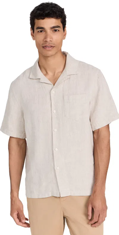 Alex Mill Convertible-collar Linen Shirt In Neutrals