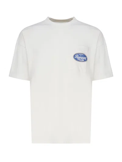 Represent Logo T-shirt In Cotton In Flat White