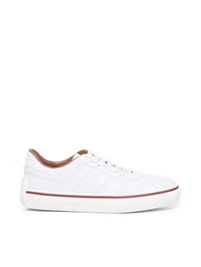 Tod's Trainers With Embossed Logo In White