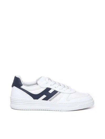 Hogan H630 Sneakers In White, Blue