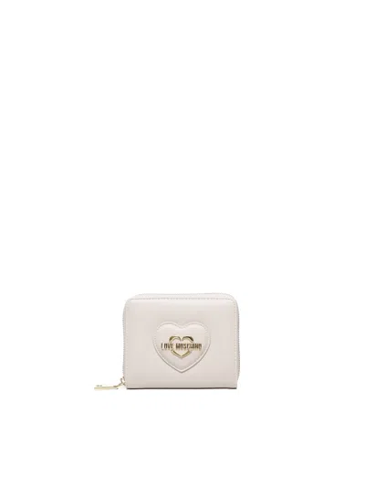 Love Moschino Wallet With Logo In White