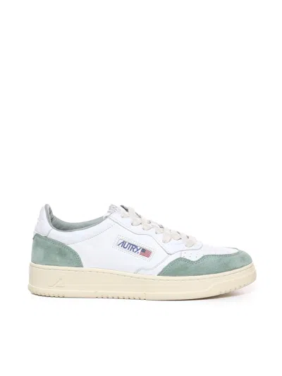 Autry Sneakers Aulm-gs29 Medalist Low In White, Sage