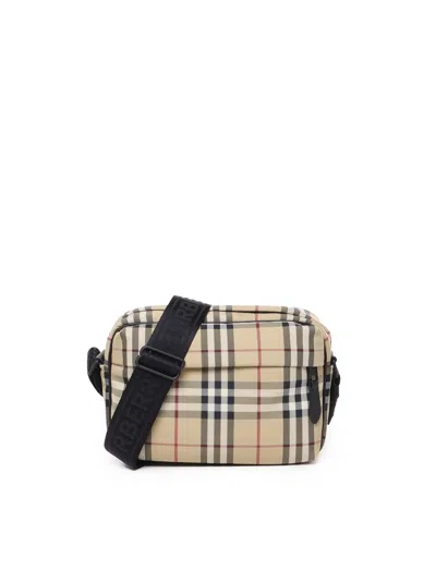 Burberry Paddy Vintage-check Messenger Bag In Neutrals