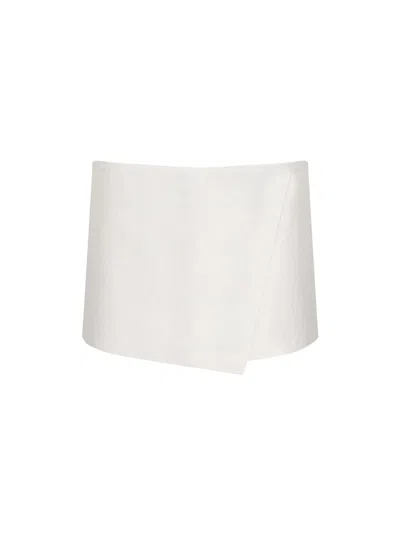 The Andamane Gioia Mini Skirt In White