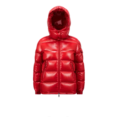 Moncler Collection Maire Short Down Jacket Red